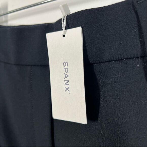 SPANX NWT Women’s Size Large Tall Black Easy Fit Ponte Barrel Leg Pant $158 - Picture 6 of 16